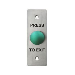 Durable 304 Stainless Steel Exit Button , Flat Mushroom Switch Push Button For