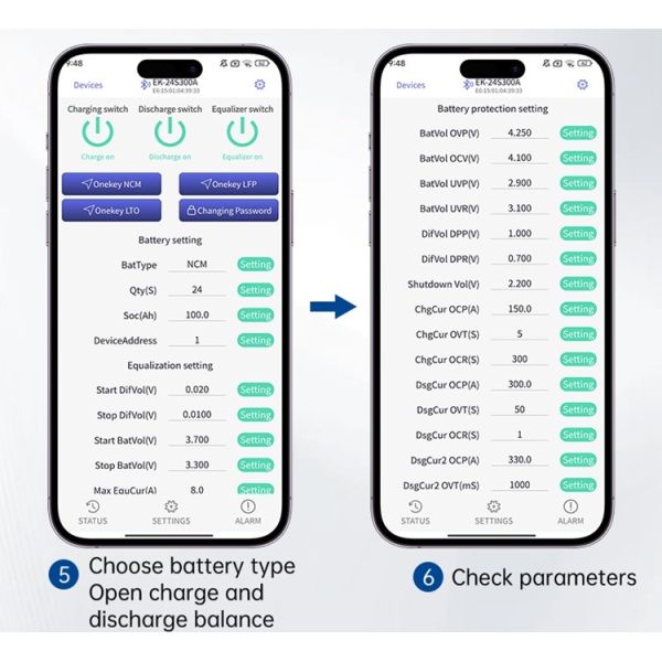 Enerkey BMS Protection Electric Vehicles Smart Bms 16S 17S 18S 19S 20S 21S 22S 23S 24S 100A 200A 300A with 8A Active Balance