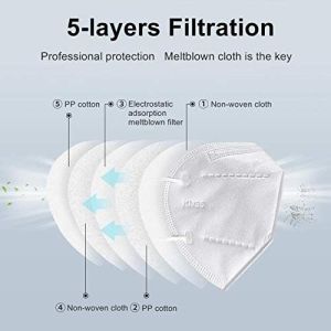 White KN95 Earloop Disposable Surgical Face Masks
