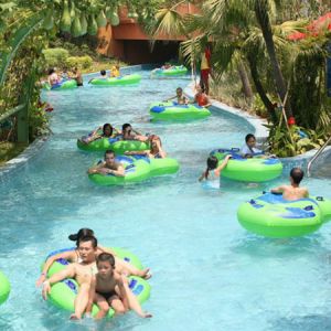 Tranquil Serenity Water Park Lazy River Oasis with Waterfalls / Caves All Ages