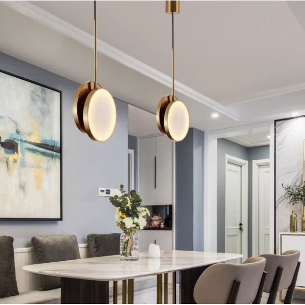 Yellow brass pendant lamp bedroom for home decorator interior mirror pendant lamp