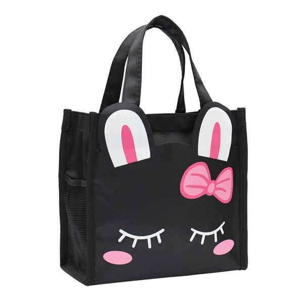 Students Animals Children Canvas Tote Bags School Waterproof Lunch Bento Bag