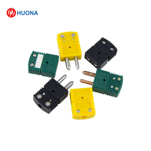 Thermocouple Type K Middle Size Connector Round Chromel Alumel Pin Thermometer Plug ANSI