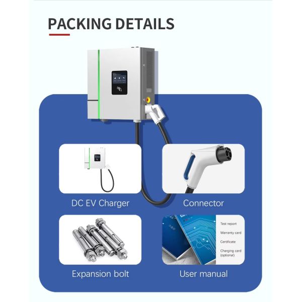 High Efficiency 30kw 40kw DC Charger For Electric Car Support Ocpp CCS2 GB/T