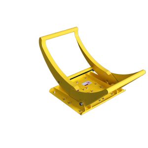 Rubber Plate Friction Increases Mobile Vehicle Barrier Foldable