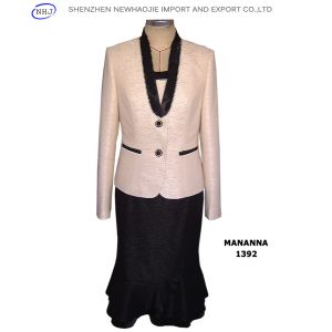 China cheap skirt suit high neck designs for ladies suit on sale