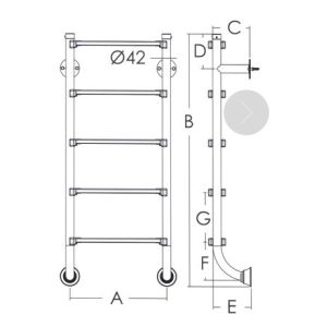 3 Steps 1.2mm 316 Stainless Steel Swimming Pool Ladder