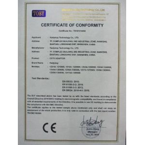 Shenzhen Kadymay Technology Co., Ltd. Certifications