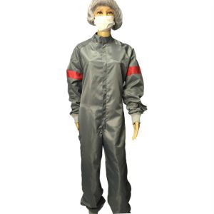 Tailored Cleanroom Anti Static ESD Jumpsuit With Knitted Cuff