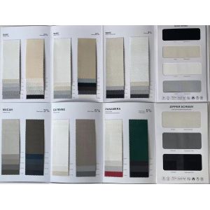 Premium Wrinkle Resistance PVC Fiberglass Sunscreen Blinds Fabric Window Curtain