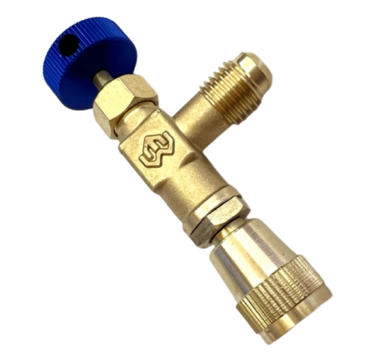 Air Conditioner Safety Valve – Leak-Proof Refrigerant Charging Adapter Frost