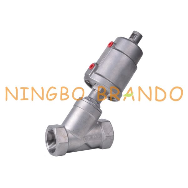 Buy Y Type Pneumatic Threaded Angle Seat Valve 1 1/4'' DN32 PN25 at wholesale prices