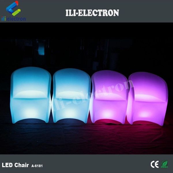 outdoor PE plastic light up plastic chairs