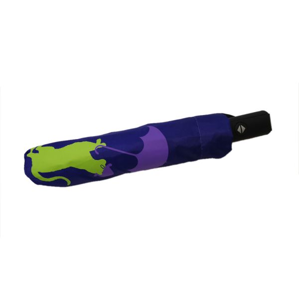 Magic Print 23 Inch Automatic Open Close Umbrella 8 Panels Black Rubber Handle