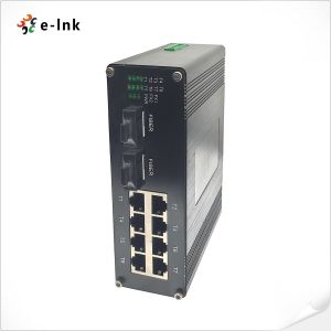 Industrial Switch 8-port 10/100Base-T + 2-port 100BASE-FX Ethernet Switch SC