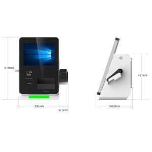 Tabletop Self Check In Kiosks With Room Card Dispenser Function