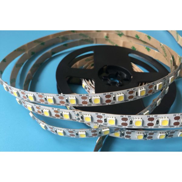 Low Voltage 20lm - 22lm 5050 SMD Colour Changing Led Strip Lights , 14.4W/M