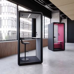 Quality Innovative Soundproof Acoustic Phone Booth for Offices and Hotels 105*100*230cm LED Lighting Included for sale