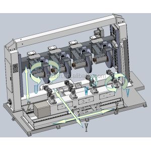 17KW Metal Polishing Machine PLC Control Drum Polish Machine For Aluminum