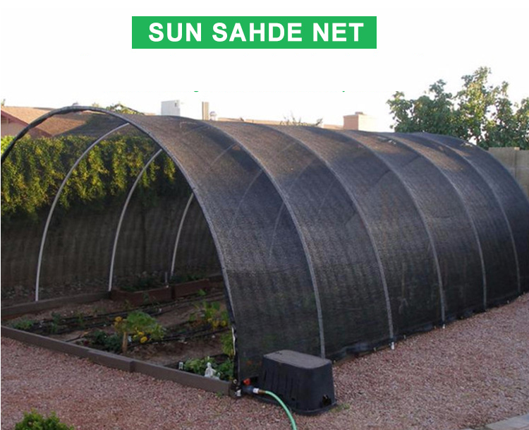 Dark Green Fruit And Seedbed Sun Shade Net High Tensile Strength Shading Rate 70%