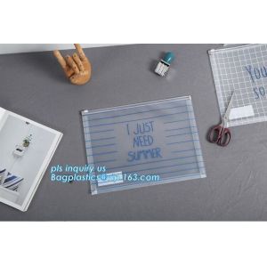 PP Zip Lock Bag With Slider, stand up pouches plastic packaging bags with slider