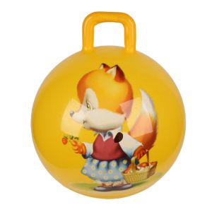 Inflatable PVC Bouncing Kids Toy Balls Nontoxic Antiwear With Handle