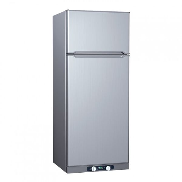 Buy 250L Upright 3 Way Absorption Fridge Double Doors With Magnetic Seal And Security Latch at wholesale prices