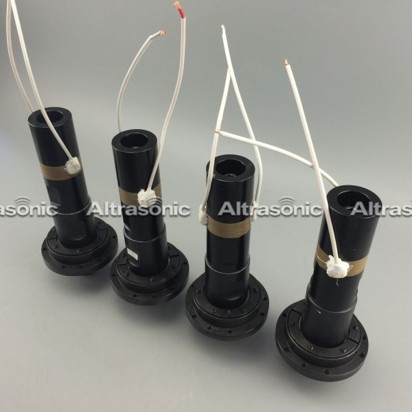 Piezoelectric Ceramic Ultrasonic Converter For Welding , High Power Ultrasound Transducer