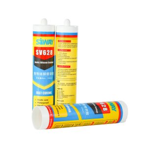 590ml Acetic Cure Silicone Sealant , Acetoxy Silicone Sealant Cartridge Packaged