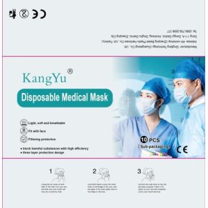 3 Layers Disposable Respirator Mask Anti Pollution Skin Friendly