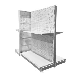 Double-Sided Metal Gondola Shelving for Supermarkets