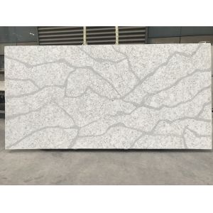 Quality Stain Resistant Calacatta Marble Quartz / Calacatta White Granite Bacteria Resistant for sale