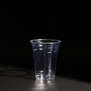 Quality 14oz Clear PET Drink Cups Disposable Bubble Tea Packaging Cups For Outdoor Takeaway Cups for sale