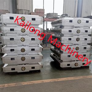 Silvery Ductile Iron HT250 Foundry Molding Flasks For KW Green Sand Molding Line