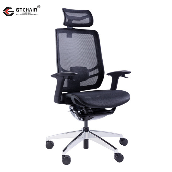 Buy Swivel Mesh High Back Executive Chair With Headrest Ergonomic Revolving at wholesale prices