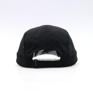 Curved Brim Contrast Stitching Camper Cap Medium Brim Length