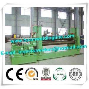 3 Roller Hydraulic Symmetrical Plate Rolling Machine For Shipbuilding /