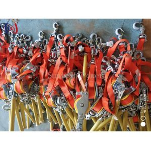 FRP Handle Chain Lifting Hoist Insulated Tightener Non Conductive