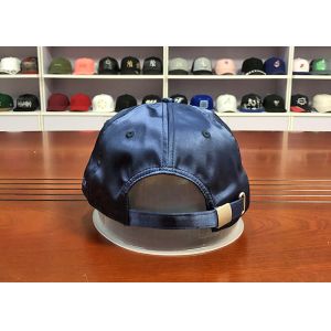 Wholesale high quality material silk mix color 6panel curve bill structured