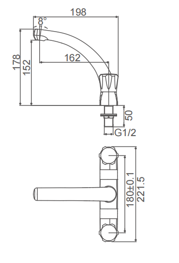 Vintage Chrome Monobloc Basin Taps Three Hole Double Handles Bath Mixer Tap Antique Brass Bathroom Vessel Sink Faucet