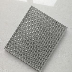 Crystal Clear Metal Laminated Glass Fabric Customized Size