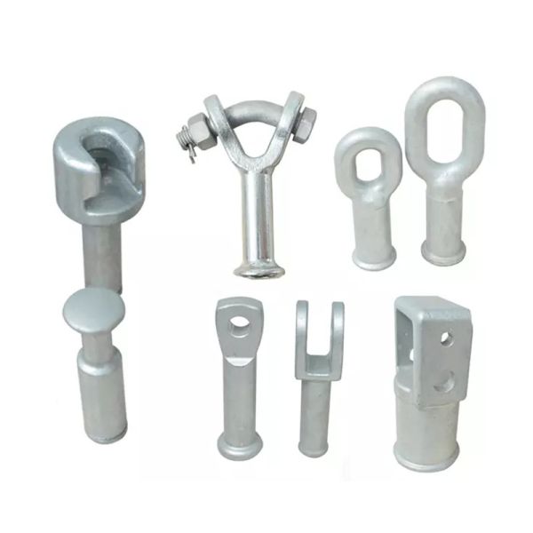 Insulator Forged Steel Single Lug Connection Fittings Hot zinc parts made in china