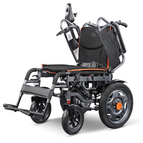 Buy Metal Motorized Foldable Power Electric Wheelchair LightWeight at wholesale prices