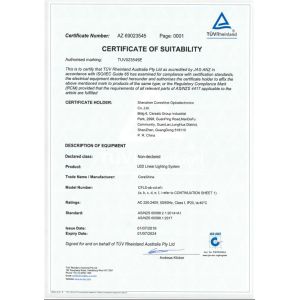 Shenzhen Coreshine Optoelectronics Co.,Ltd Certifications