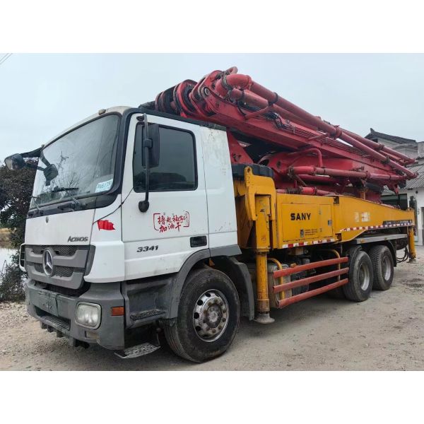Buy 46 Meter Sany Concrete Pump with Mercedes-Benz Chassis at wholesale prices