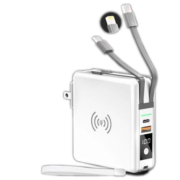 Rubber Oil Input Tablet PC 10W Wireless Charging Power Bank