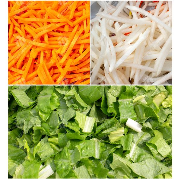 Double head vegetable cutting machine Onions Saiko persimmon papaya Potato Carrot okra Greens Lettuce Cao Xin Baby Cabbage Chinese Cabbage Cabbage