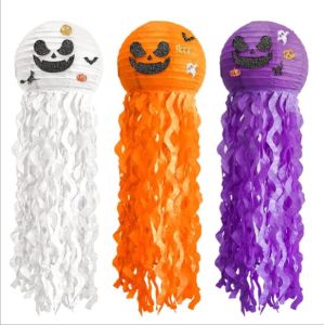 Halloween Jellyfish Pumpkins Paper Lanterns