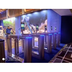 Dual Direction Facial Recognition Swing Barrier Turnstile