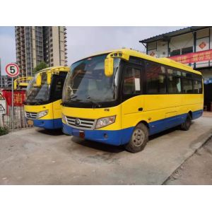Used Yutong Mini Bus ZK6720d Front Engine 95kw Yuchai Good Passenger Bus Euro IV